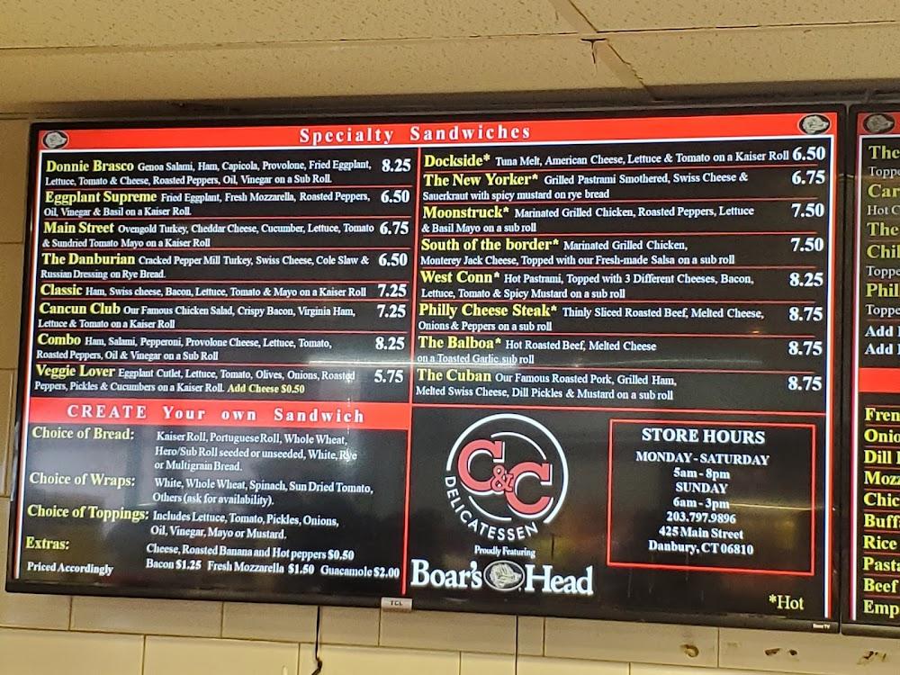 C & C Delicatessen Menu image 2
